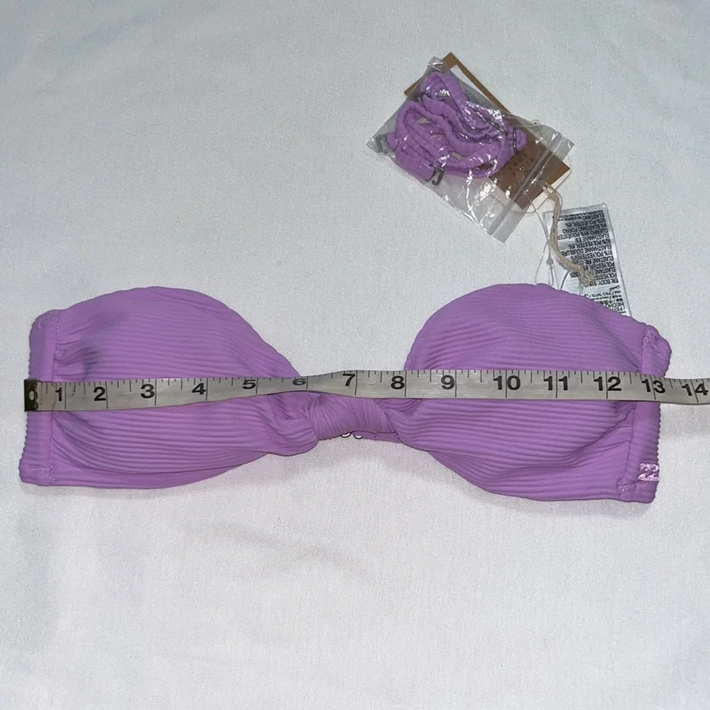 BILLABONG Tanlines Lulu Bandeau Bikini Top Sz M